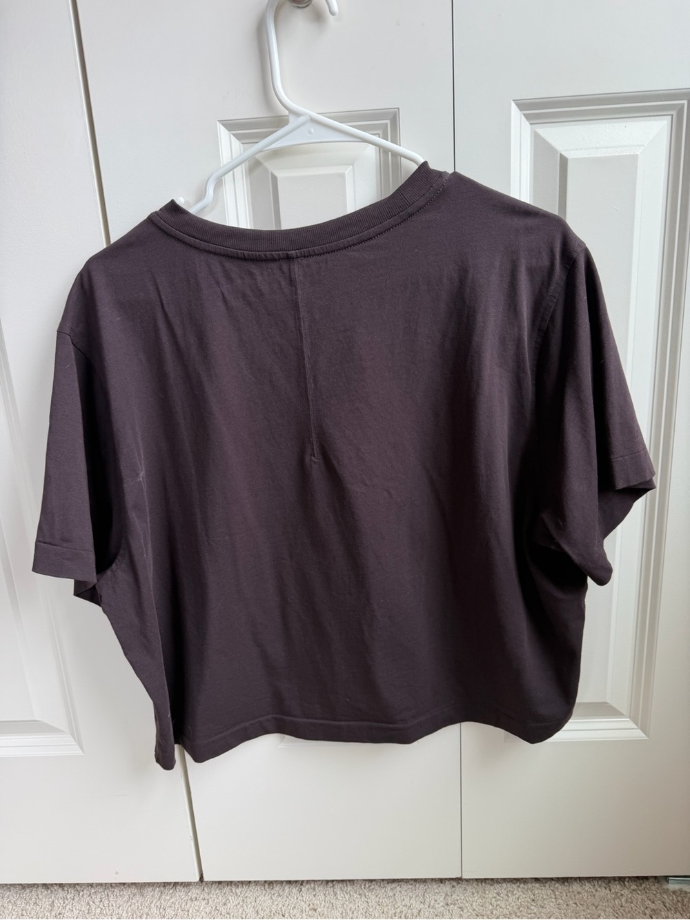Lululemon All Yours Organic Cotton Cropped T-Shirt Sequoia - Picture 9 of 9